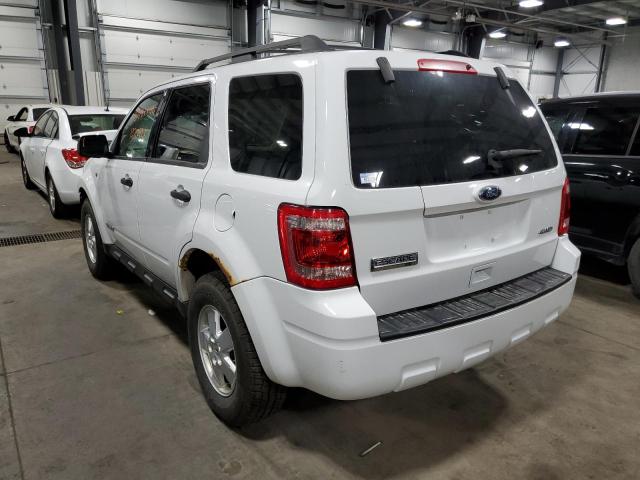 Photo 3 from auction – 2008 FORD ESCAPE XLT with VIN 1FMCU93188KD30779