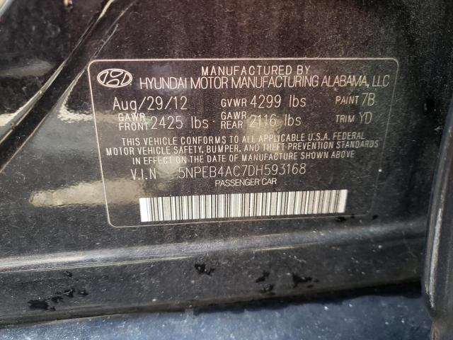 Photo 10 from auction – 2013 HYUNDAI SONATA GLS with VIN 5NPEB4AC7DH593168