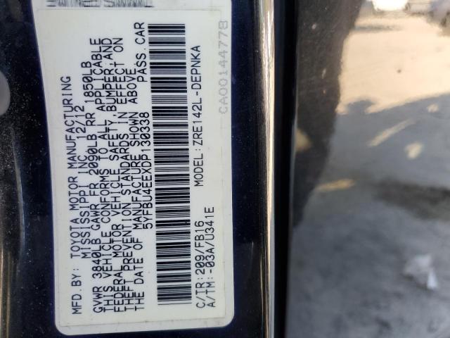 Photo 10 from auction – 2013 TOYOTA COROLLA with VIN 5YFBU4EEXDP130338