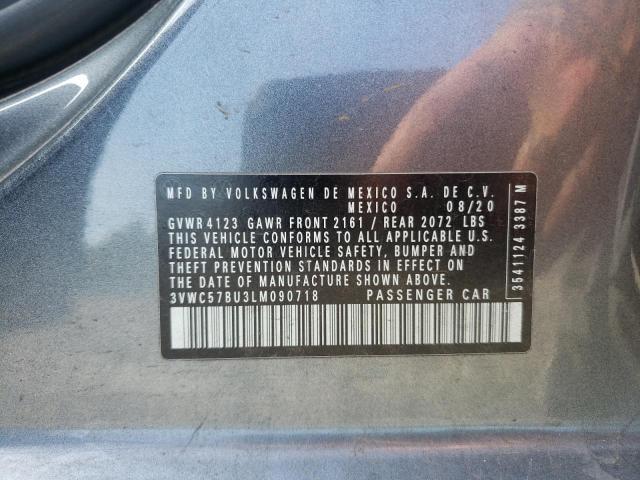 Photo 10 from auction – 2020 VOLKSWAGEN JETTA with VIN 3VWC57BU3LM090718