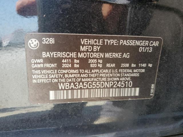 Photo 10 from auction – 2013 BMW 328 I with VIN WBA3A5G55DNP24510
