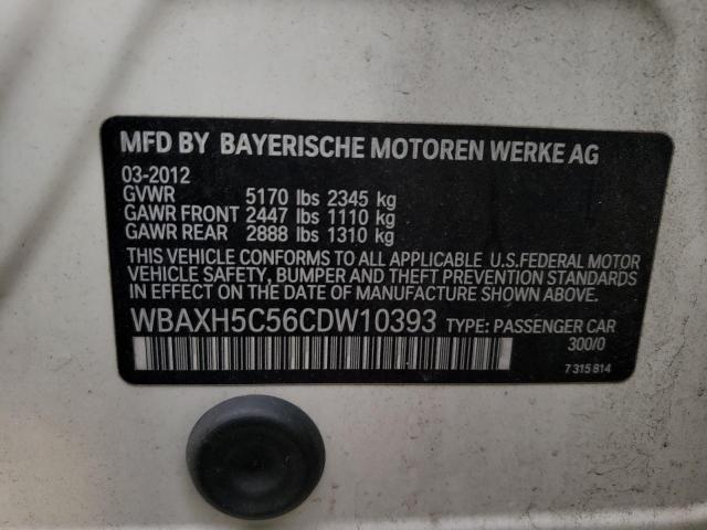 Photo 10 from auction – 2012 BMW 528 XI with VIN WBAXH5C56CDW10393