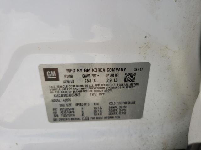 Photo 10 from auction – 2018 BUICK ENCORE PRE with VIN KL4CJBSB3JB533609