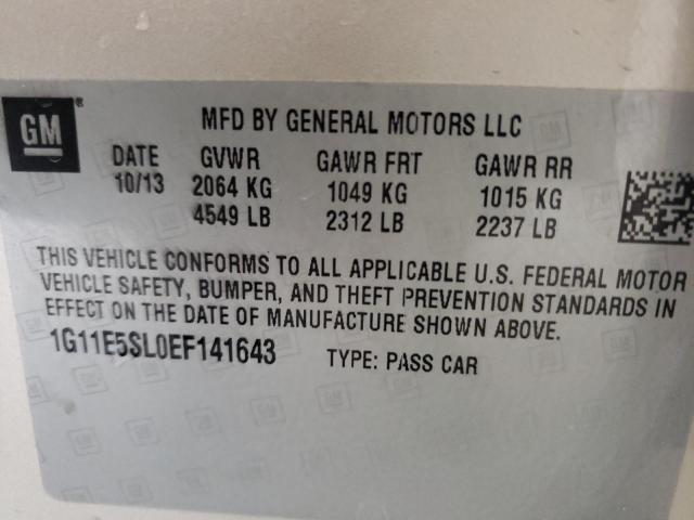 Photo 10 from auction – 2014 CHEVROLET MALIBU 2LT with VIN 1G11E5SL0EF141643