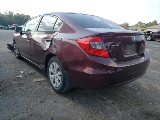 Photo 3 from auction – 2012 HONDA CIVIC LX with VIN 2HGFB2F54CH550810