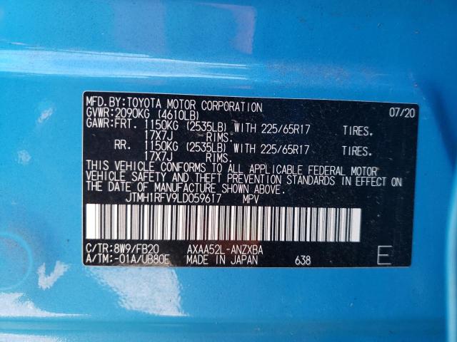 Photo 10 from auction – 2020 TOYOTA RAV4 LE with VIN JTMH1RFV9LD059617