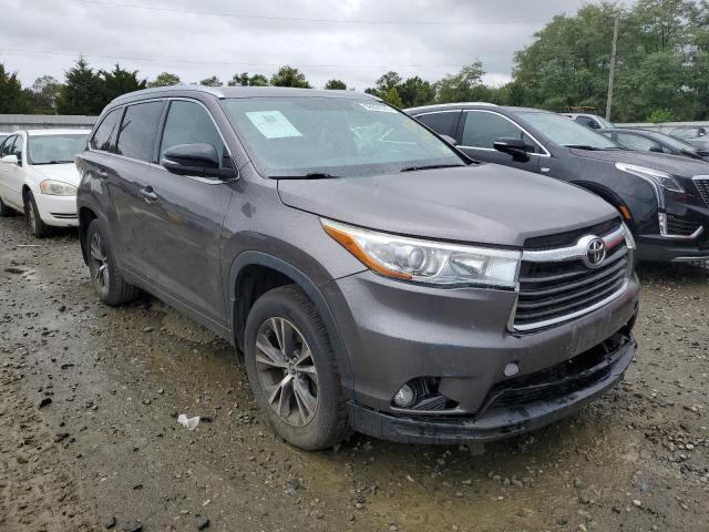 TOYOTA HIGHLANDER 2016 with VIN 5TDJKRFH3GS274932 - Photo from auction