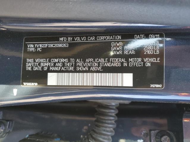 Photo 10 from auction – 2012 VOLVO S60 T5 with VIN YV1622FS9C2098263