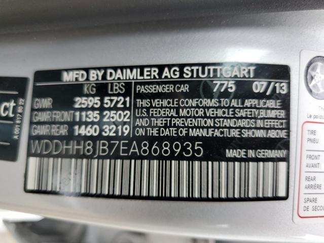 Photo 10 from auction – 2014 MERCEDES-BENZ E 350 4MAT with VIN WDDHH8JB7EA868935