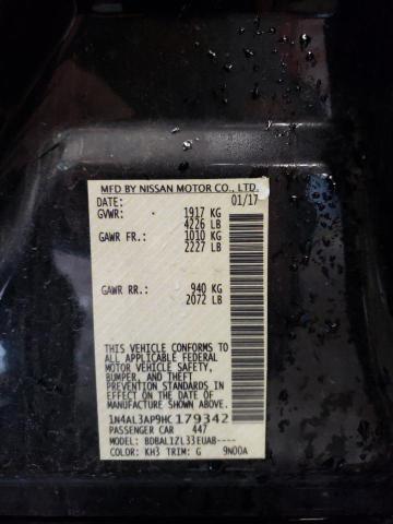 Photo 10 from auction – 2017 NISSAN ALTIMA 2.5 with VIN 1N4AL3AP9HC179342