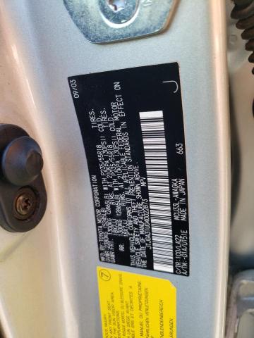 Photo 10 from auction – 2004 LEXUS RX 330 with VIN JTJGA31U040022873