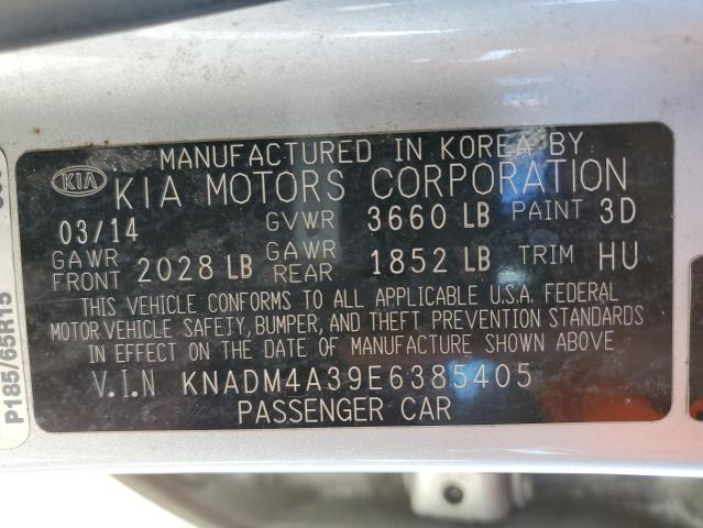Photo 10 from auction – 2014 KIA RIO LX with VIN KNADM4A39E6385405