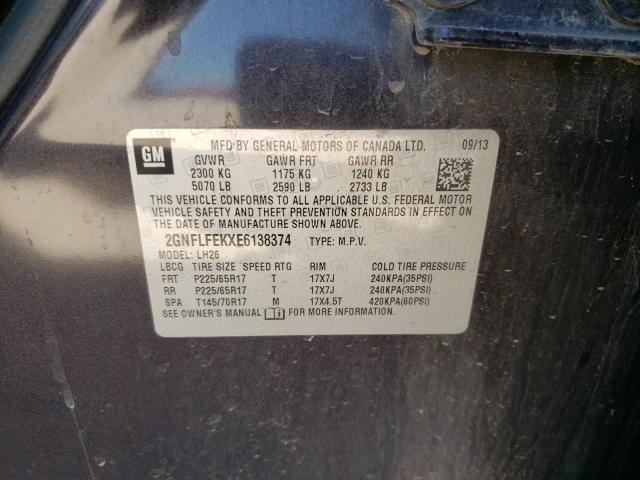 Photo 10 from auction – 2014 CHEVROLET EQUINOX LT with VIN 2GNFLFEKXE6138374
