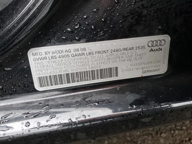 Photo 10 from auction – 2009 AUDI A4 2.0T QU with VIN WAULF78K99N017693