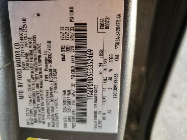 Photo 10 from auction – 2014 FORD FUSION SE with VIN 1FA6P0HD5E5352469