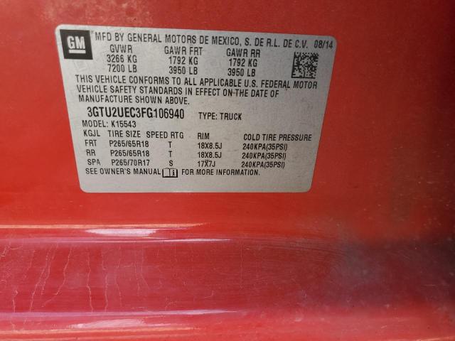 Foto 10 de la subasta – 2015 GMC SIERRA K15 con VIN 3GTU2UEC3FG106940
