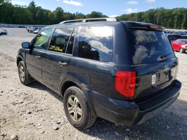 Photo 3 from auction – 2005 HONDA PILOT EXL with VIN 2HKYF18555H529221