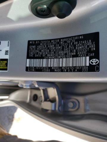 Photo 10 from auction – 2021 TOYOTA COROLLA SE with VIN 5YFM4MCE9MP067955