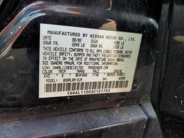 Photo 10 from auction – 2003 NISSAN ALTIMA BAS with VIN 1N4AL11D03C121753