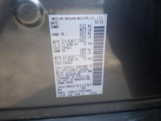 Photo 10 from auction – 2016 NISSAN ROGUE S with VIN 5N1AT2MVXGC811287