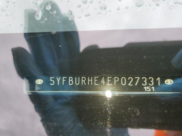 Photo 10 from auction – 2014 TOYOTA COROLLA L with VIN 5YFBURHE4EP027331