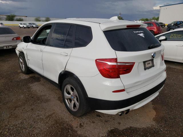 Photo 3 from auction – 2012 BMW X3 XDRIVE2 with VIN 5UXWX5C50CL725836