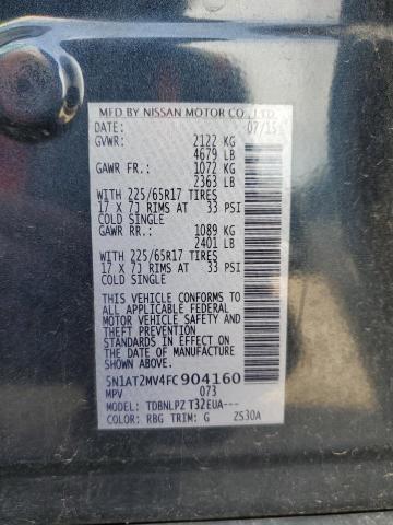 Photo 10 from auction – 2015 NISSAN ROGUE S with VIN 5N1AT2MV4FC904160