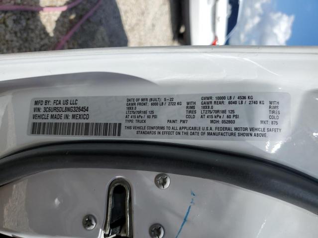 Photo 10 from auction – 2022 RAM 2500 BIG H with VIN 3C6UR5DL8NG326454