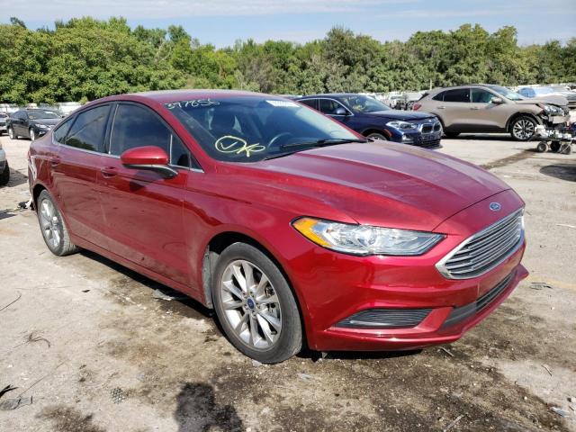 FORD FUSION SE 2017 with VIN 3FA6P0H71HR397856 - Photo from auction