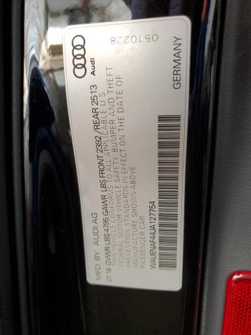 Photo 10 from auction – 2018 AUDI A4 PREMIUM with VIN WAUENAF44JA127754