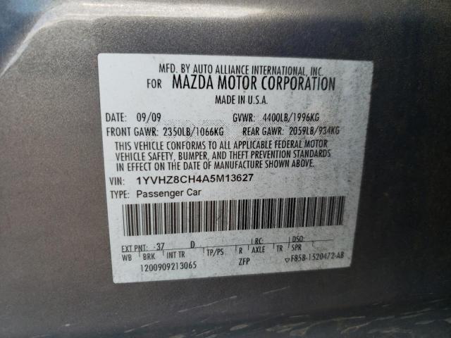 Photo 10 from auction – 2010 MAZDA MAZDA6 with VIN 1YVHZ8CH4A5M13627