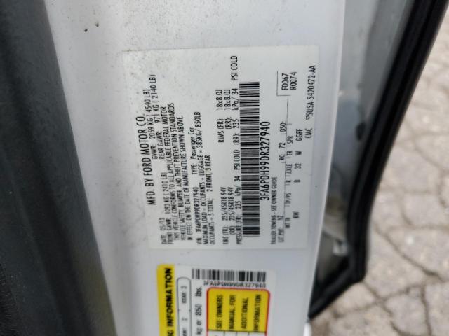 Photo 10 from auction – 2013 FORD FUSION SE with VIN 3FA6P0H99DR327940