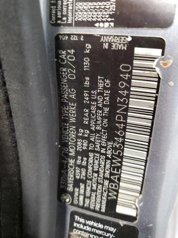 Photo 10 from auction – 2004 BMW 330 XI with VIN WBAEW53464PN34940
