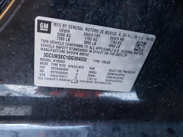 Photo 10 from auction – 2016 CHEVROLET SILVERADO with VIN 3GCUKSEC1GG384032