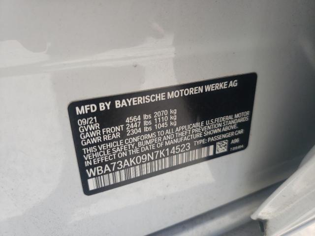Photo 10 from auction – 2022 BMW 228XI with VIN WBA73AK09N7K14523
