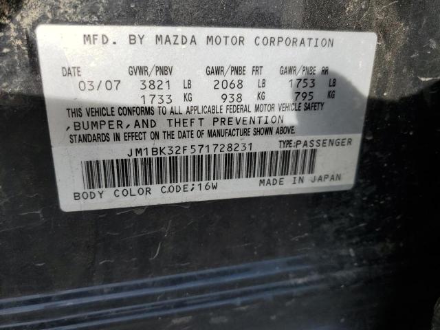 Photo 10 from auction – 2007 MAZDA 3 I with VIN JM1BK32F571728231