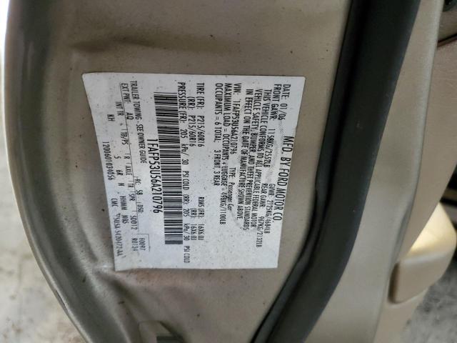 Photo 10 from auction – 2006 FORD TAURUS SE with VIN 1FAFP53U56A210796
