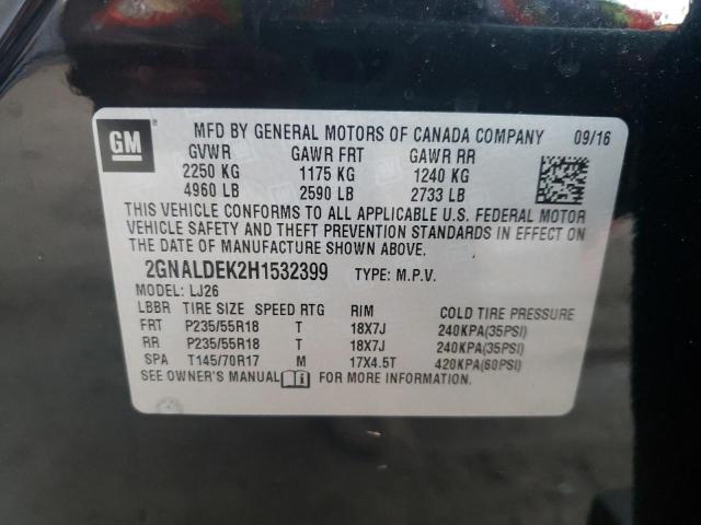 Photo 10 from auction – 2017 CHEVROLET EQUINOX PR with VIN 2GNALDEK2H1532399