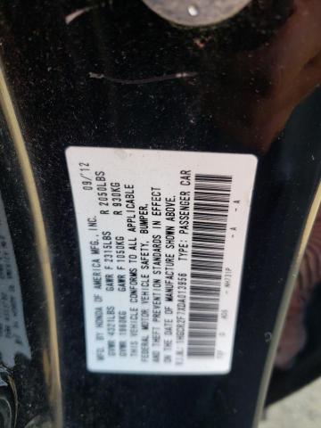 Photo 10 from auction – 2013 HONDA ACCORD EX with VIN 1HGCR2F7XDA013956