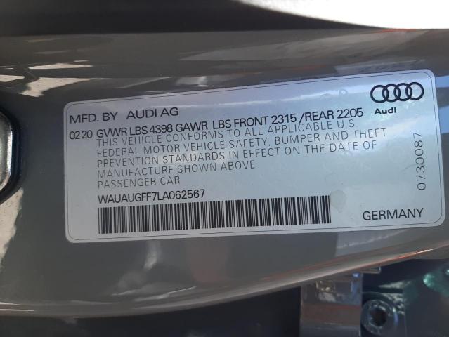 Photo 10 from auction – 2020 AUDI A3 PREMIUM with VIN WAUAUGFF7LA062567
