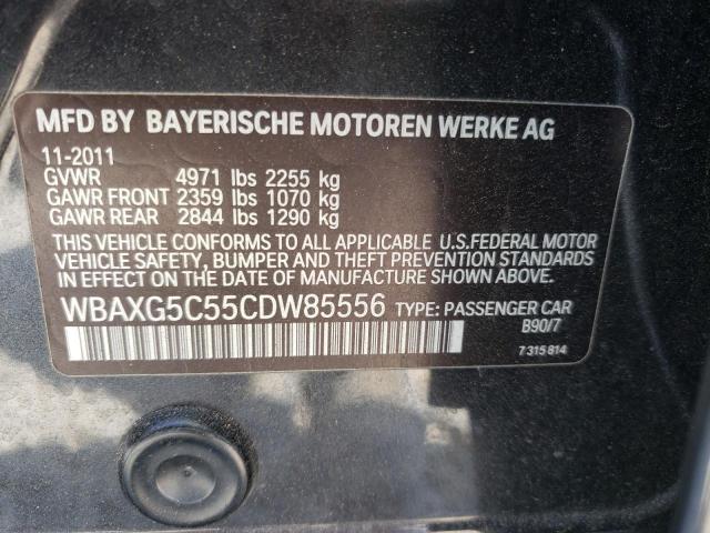 Photo 10 from auction – 2012 BMW 528 I with VIN WBAXG5C55CDW85556