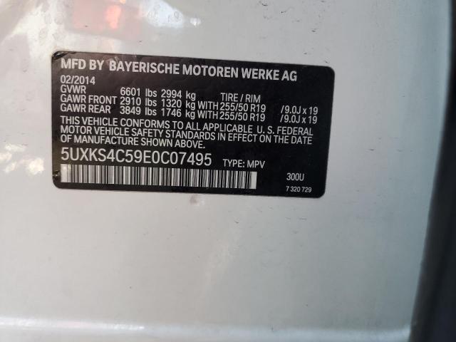 Photo 10 from auction – 2014 BMW X5 XDRIVE3 with VIN 5UXKS4C59E0C07495