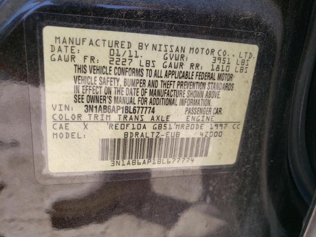 Photo 10 from auction – 2011 NISSAN SENTRA 2.0 with VIN 3N1AB6AP1BL677774