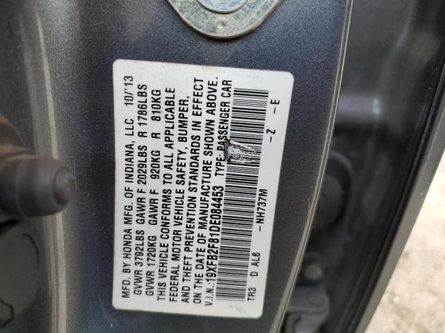 Photo 10 from auction – 2013 HONDA CIVIC EX with VIN 19XFB2F81DE084453