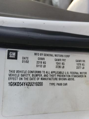 Photo 10 from auction – 2002 CADILLAC DEVILLE with VIN 1G6KD54Y42U219200