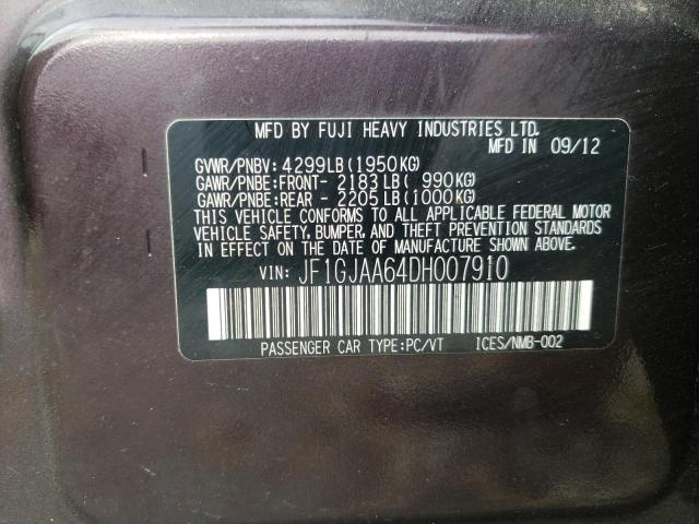 Photo 10 from auction – 2013 SUBARU IMPREZA with VIN JF1GJAA64DH007910