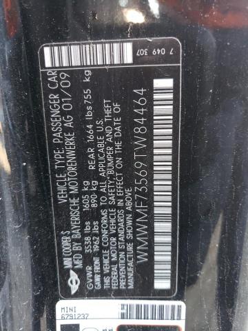 Photo 10 from auction – 2009 MINI COOPER S with VIN WMWMF73569TW84464