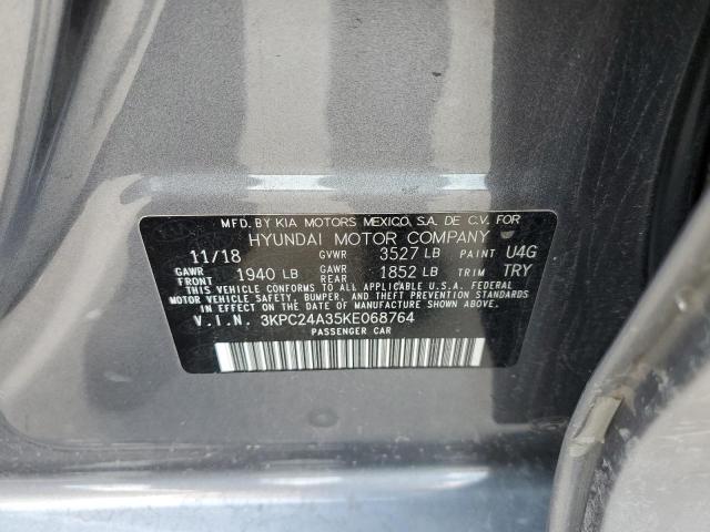 Photo 10 from auction – 2019 HYUNDAI ACCENT SE with VIN 3KPC24A35KE068764