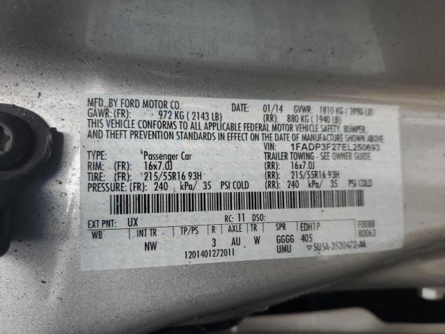 Photo 10 from auction – 2014 FORD FOCUS SE with VIN 1FADP3F27EL250693