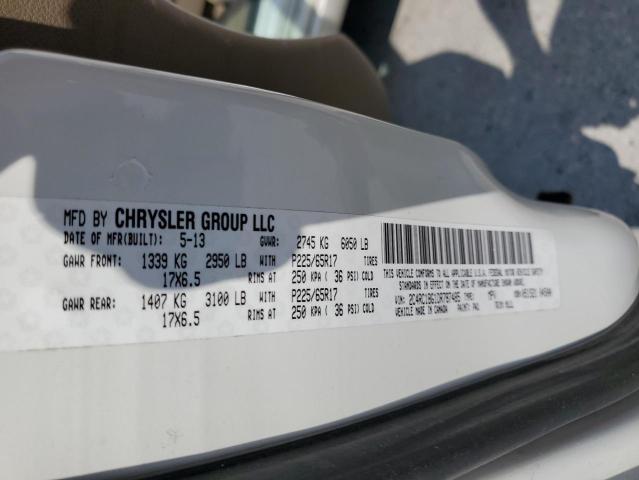 Photo 10 from auction – 2013 CHRYSLER TOWN & COU with VIN 2C4RC1BG1DR787485